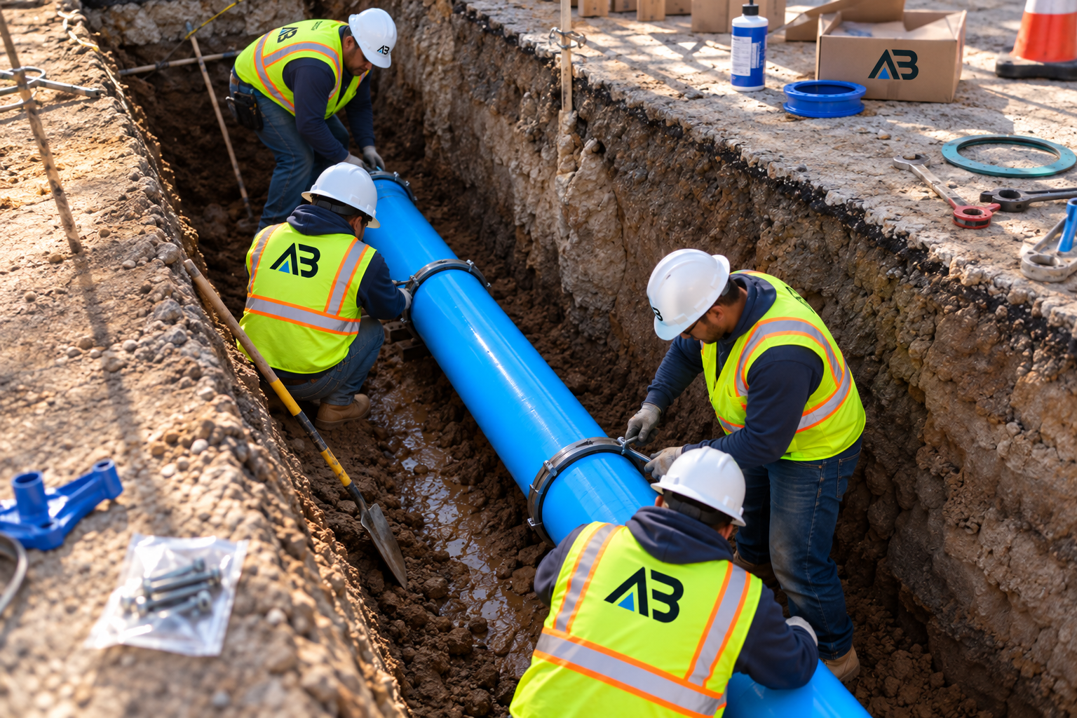 Sewer Infrastructure construction project