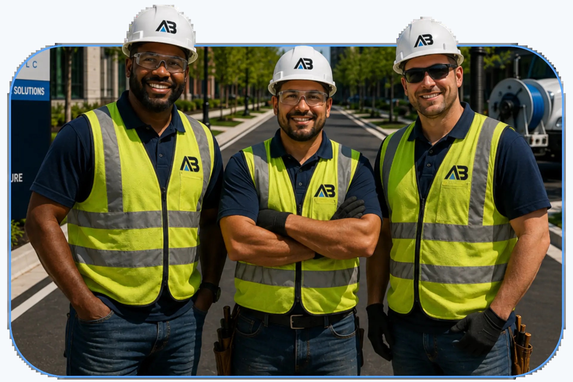 Above & Below project team after completing infrastructure work