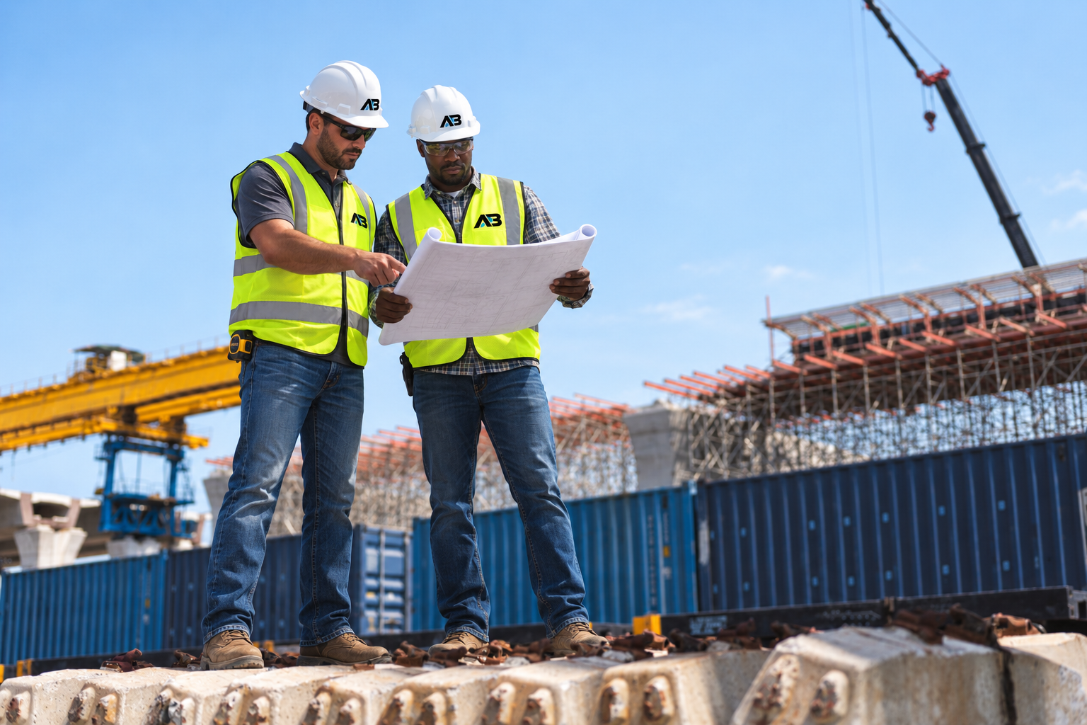Large-scale underground utility infrastructure installation with pipelines and heavy equipment